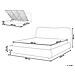 Letto Matrimoniale Con Contenitore Tessuto Bouclé Bianco 180 X 200 Cm Blagnac - Foto miniatura 3