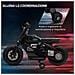 Moto Elettrica Per Bambini 3-5 Anni In Pp E Metallo Con Rotelle, Clacson E Musica, 86x44x58 Cm, Nera - Foto miniatura 5