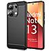 Custodia B-case Tpu Silicone Cover Case Per Xiaomi Redmi Note 13 4g Carbon Metal Black - Foto miniatura 1