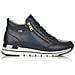 Blue Casual Closed Booties Stivaletti Pelle Scarpe Donna Blu Eu 37, R6770-14 - Foto miniatura 1