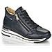 Blue Casual Closed Booties Stivaletti Pelle Scarpe Donna Blu Eu 37, R6770-14 - Foto miniatura 2