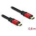 Cavo USB 20 Gbps USB Type-C maschio per maschio PD 3.0 100 W E-Marker 0,8 m metallo rosso - Foto miniatura 2