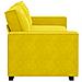Divano a 3 Posti Giallo 180 cm in Velluto - Foto miniatura 2