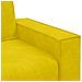 Divano a 3 Posti Giallo 180 cm in Velluto - Foto miniatura 8