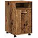 Armadio Con Ruote Legno Vecchio 33x38x60 Cm Legno Multistrato - Foto miniatura 2