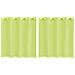 Tende In Voile Con Occhielli 2 Pz Verde Mela 140x140 Cm - Foto miniatura 2