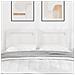 Testata letto design semplice bianco puro 160 cm in finta pelle - Foto miniatura 3