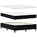 Letto con rete a molle e materasso Nero 140x200 cm Velluto - Foto miniatura 7