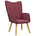 Lusso Casadino -  Sedia Relax Rosso Vino In Tessuto - Foto miniatura 1