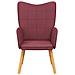 Lusso Casadino -  Sedia Relax Rosso Vino In Tessuto - Foto miniatura 2