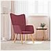 Lusso Casadino -  Sedia Relax Rosso Vino In Tessuto - Foto miniatura 8