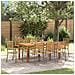 Set da Pranzo per Giardino 9 pcs Grigio Poly Rattan - Foto miniatura 2