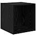 Set mobile TV 4 pz Rovere Nero Legno ingegnerizzato - Foto miniatura 7