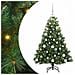 Albero di Natale artificiale con 150 LED Verde 120 cm PE e PVC - Foto miniatura 1