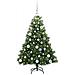 Albero di Natale artificiale con 150 LED Verde 120 cm PE e PVC - Foto miniatura 3