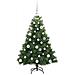 Albero di Natale artificiale con 150 LED Verde 120 cm PE e PVC - Foto miniatura 4