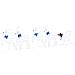 Renne LED 5 pcs Bianco Tessuto - Foto miniatura 1