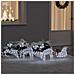 Renne LED 5 pcs Bianco Tessuto - Foto miniatura 2