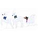 Renne LED 5 pcs Bianco Tessuto - Foto miniatura 5