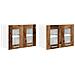 Armadio pensile Riga 2 pcs Legno vecchio 60 x 31 x 40 cm - Foto miniatura 1