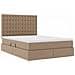 Letto con contenitore e LED Cappuccino 140 x 190 cm - Foto miniatura 6