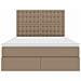 Letto con contenitore e LED Cappuccino 140 x 190 cm - Foto miniatura 8