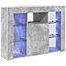Mobile TV LED Angolare Grigio cemento 103 x 40 x 68 cm - Foto miniatura 1