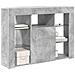 Mobile TV LED Angolare Grigio cemento 103 x 40 x 68 cm - Foto miniatura 3
