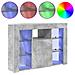 Mobile TV LED Angolare Grigio cemento 103 x 40 x 68 cm - Foto miniatura 4