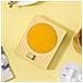 Scaldatazza Elettrico 220v Eu, Scaldatazze Per Caffè A Due Livelli Di Temperatura Yellow - Foto miniatura 2
