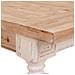 Tavolo In Legno Intagliato Bianco 200x90x78h - Foto miniatura 6