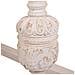 Tavolo In Legno Intagliato Bianco 200x90x78h - Foto miniatura 7