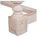 Tavolo In Legno Intagliato Bianco 200x90x78h - Foto miniatura 8