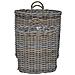 Cestino per piante con archiviazione 2 pcs Grigio Rattan Lacak - Foto miniatura 5