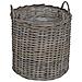 Cestino per piante con archiviazione 2 pcs Grigio Rattan Lacak - Foto miniatura 9