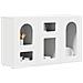 Credenza Bianco 100 x 35 x 59 cm Legno multistrato - Foto miniatura 3
