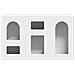 Credenza Bianco 100 x 35 x 59 cm Legno multistrato - Foto miniatura 6