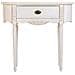 Console In Legno Laccato Bianco Invecchiato 88x36x80h Cm - Foto miniatura 2