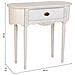 Console In Legno Laccato Bianco Invecchiato 88x36x80h Cm - Foto miniatura 3