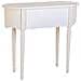 Console In Legno Laccato Bianco Invecchiato 88x36x80h Cm - Foto miniatura 4