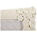 Cornice Portafoto Cempak In Resina Crema Con Fiori E Rigature 20x25 - Foto miniatura 3