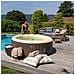 Spa Pool Tonda Pompa Integrata 1800Wt Scalda Acqua Fino 40? 130 Getti Telo Copertura Telo Protezione A Terra 2 Cartucce Filtro Sistema Sicurezza Chiusura Copertura 1000 Litri 208*65 Cm - Foto miniatura 2