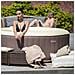 Spa Pool Tonda Pompa Integrata 1800Wt Scalda Acqua Fino 40? 130 Getti Telo Copertura Telo Protezione A Terra 2 Cartucce Filtro Sistema Sicurezza Chiusura Copertura 1000 Litri 208*65 Cm - Foto miniatura 3