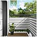 Schermo da balcone Grigio chiaro e bianco 90 x 600 cm - Foto miniatura 2