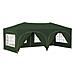 Tenda per feste a pop-up 575 x 288 x 245 cm Verde - Foto miniatura 1