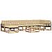 Set di divani da esterno 8 pcs Bianco e Beige 79 x 79 x 37 cm - Foto miniatura 1