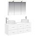 Set di mobili per il bagno 4 pcs Bianco - Foto miniatura 1