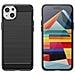 Custodia In Carbonio Flessibile Per Iphone 15 Plus - Nera - Foto miniatura 5
