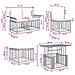 Set Divano da Giardino 11 pz Naturale e Bianco Crema polyrattan - Foto miniatura 6