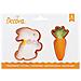 Set Due Tagliapasta Biscotti Coniglio Carota 8cm - Foto miniatura 1